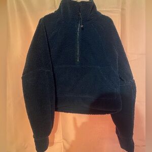 Lululemon Scuba Oversized Cropped Fleece Funnel Neck